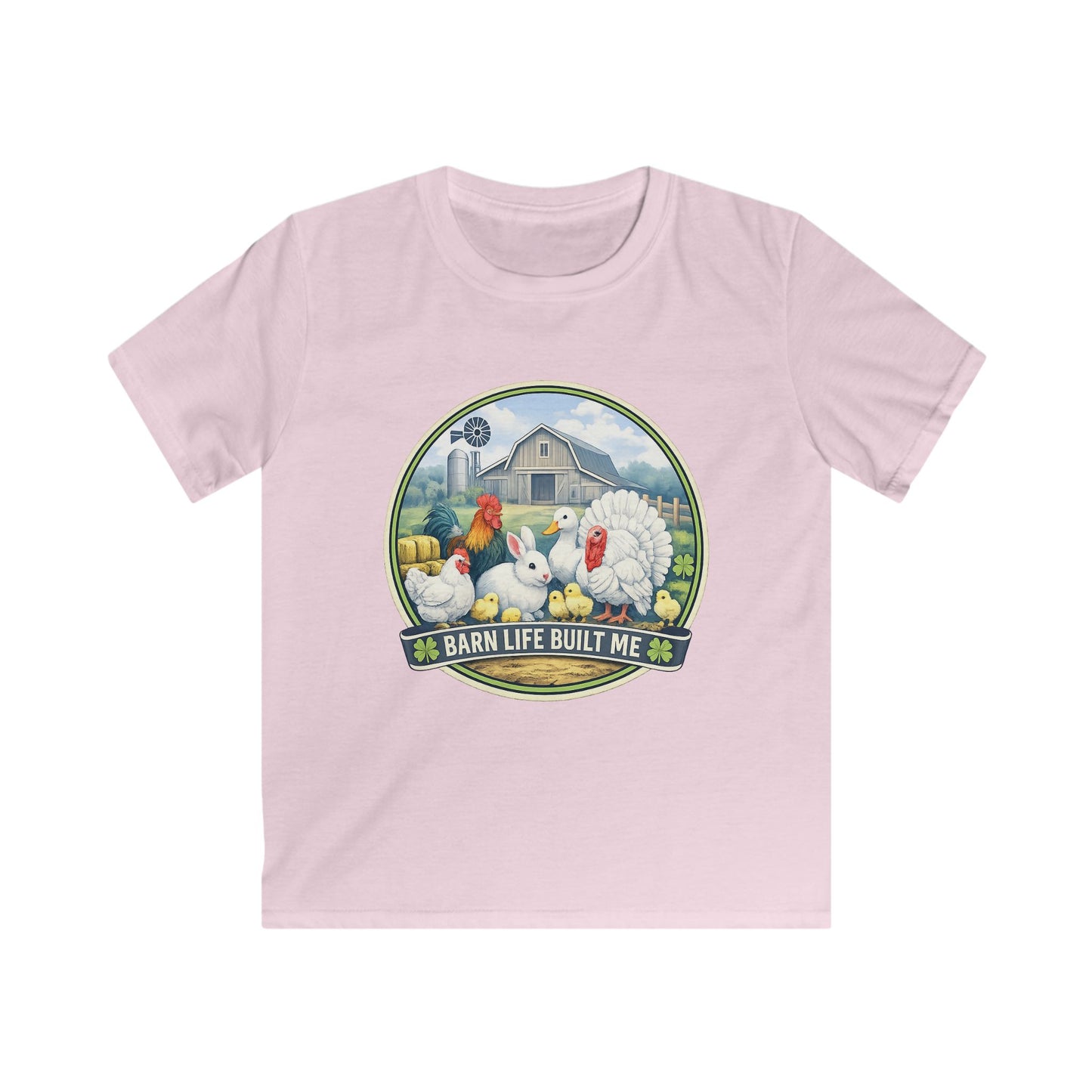 BARN LIFE BUILT ME - Small Animals - Youth T-Shirt