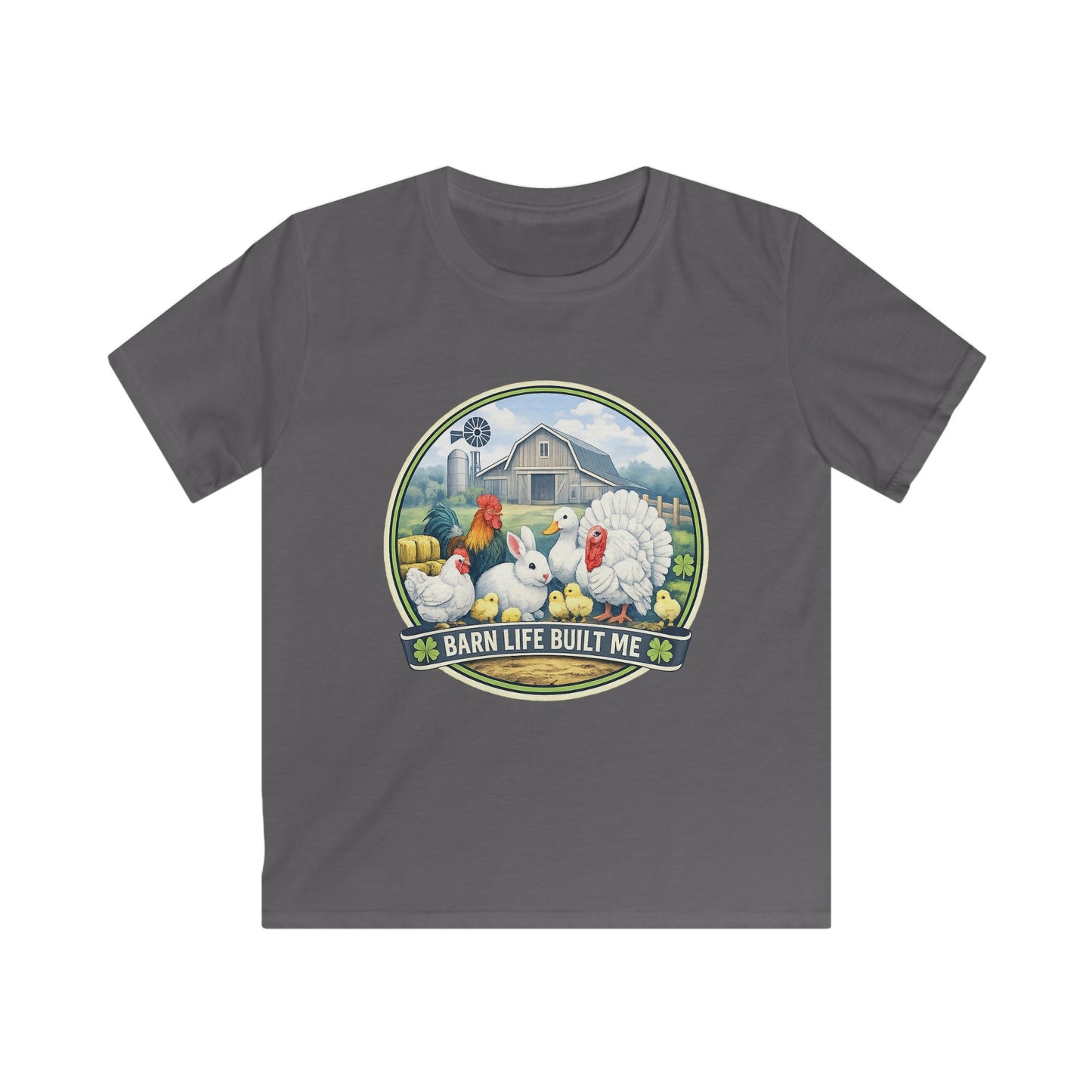 BARN LIFE BUILT ME - Small Animals - Youth T-Shirt