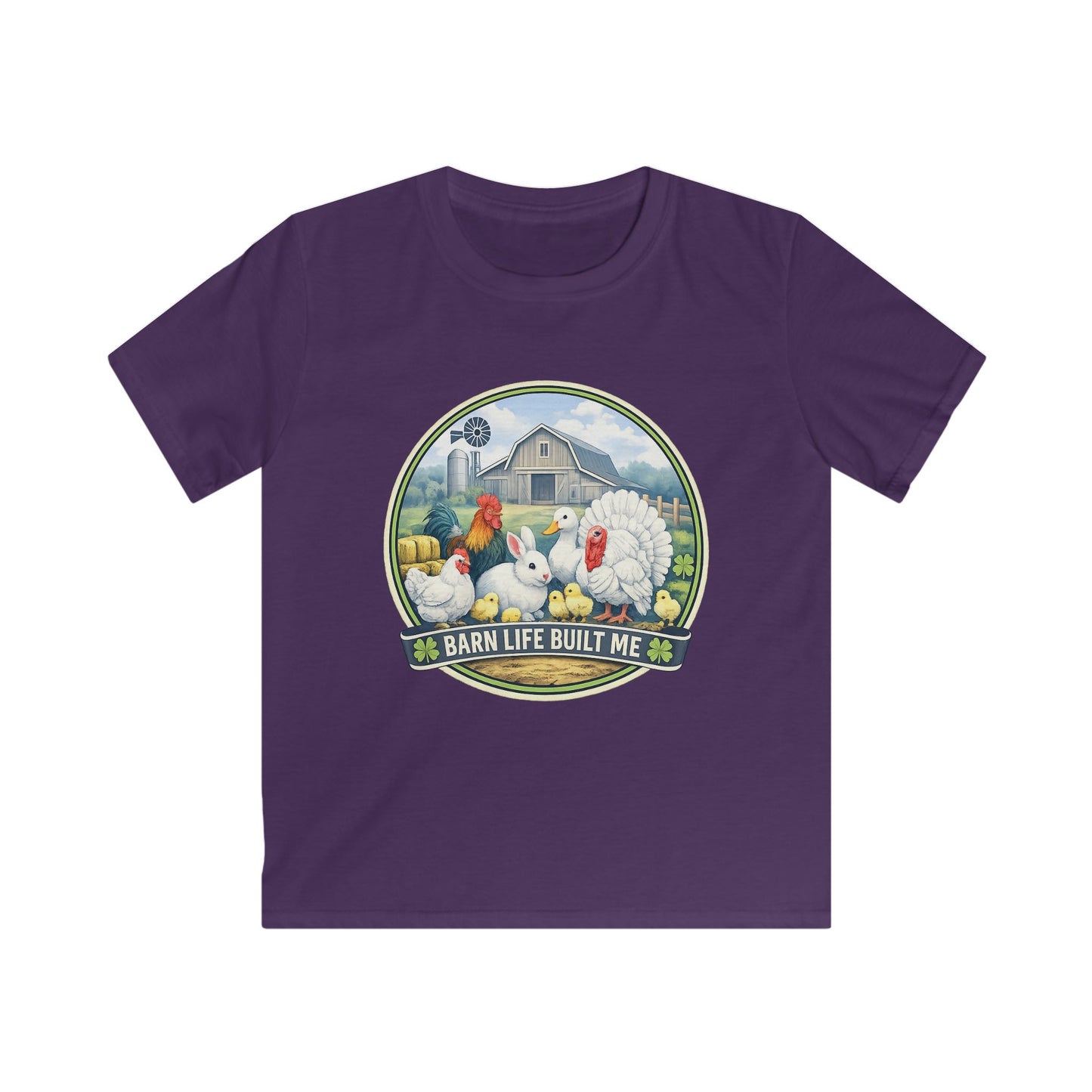 BARN LIFE BUILT ME - Small Animals - Youth T-Shirt