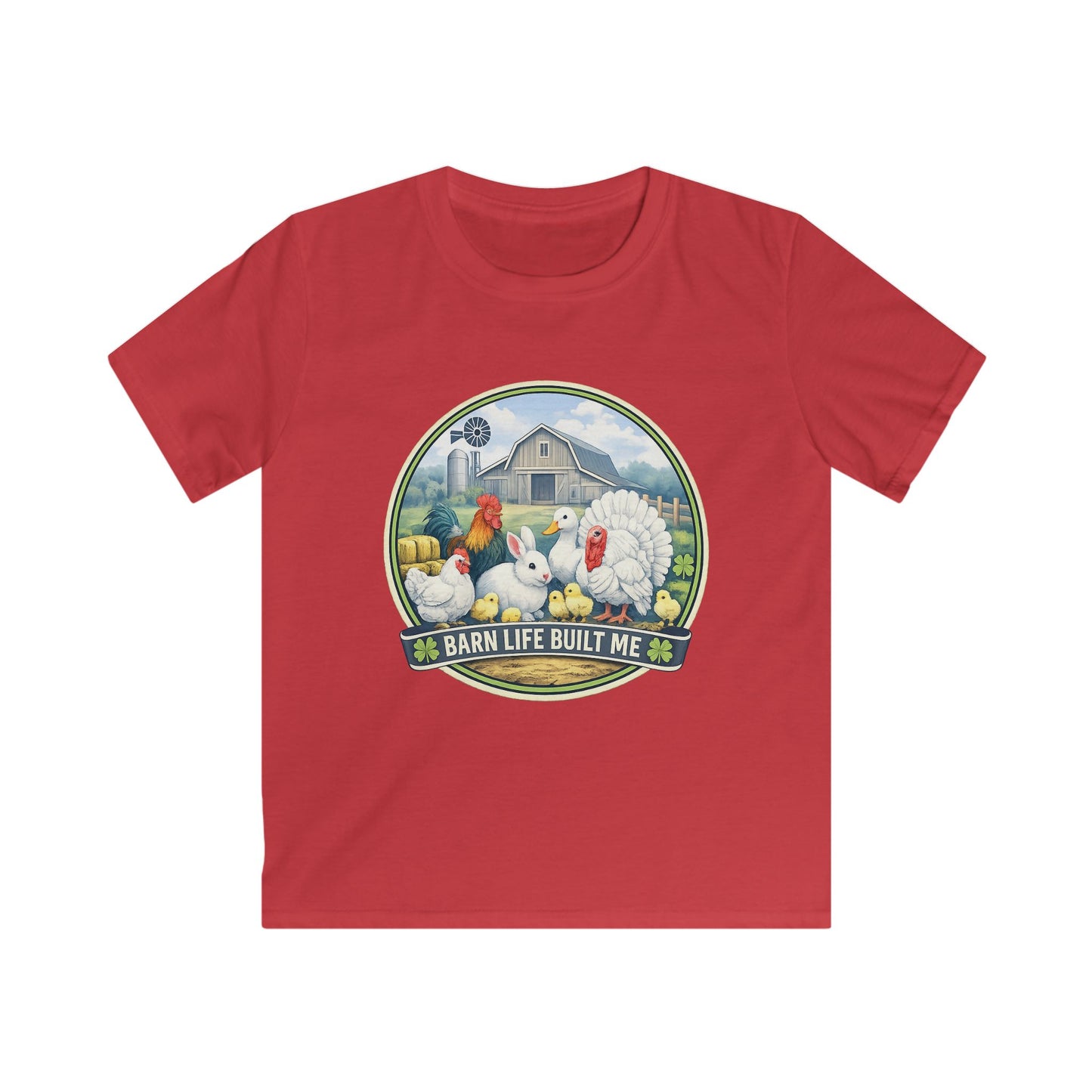 BARN LIFE BUILT ME - Small Animals - Youth T-Shirt
