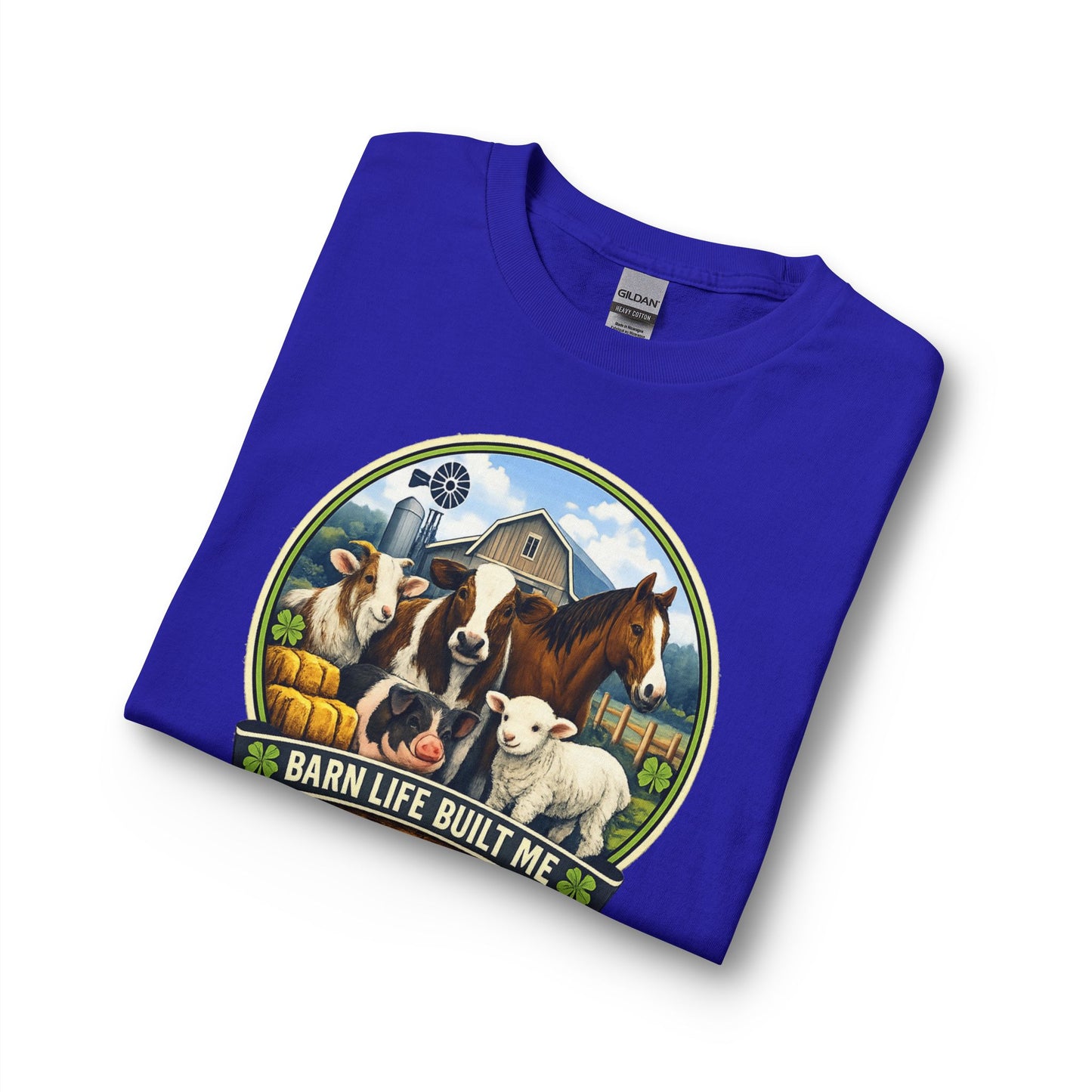 BARN LIFE BUILT ME - Large Animals - Long Sleeve T-Shirt