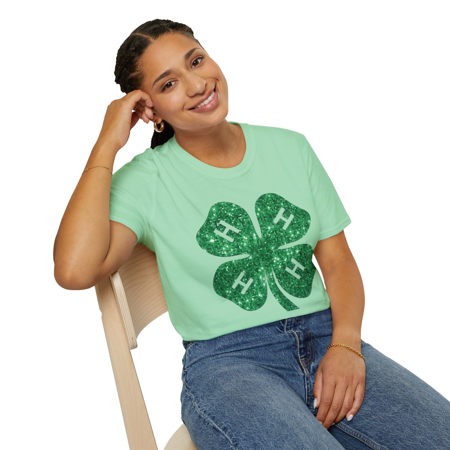 4-H GLITTER - Unisex T-Shirt
