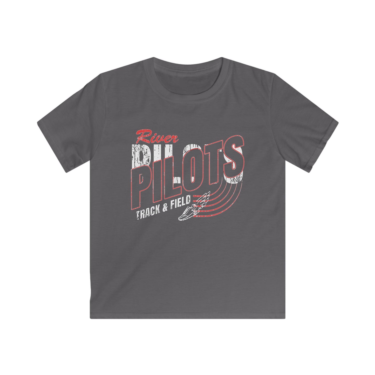 River Pilots Kids T‑Shirt — TRACK & FIELD!