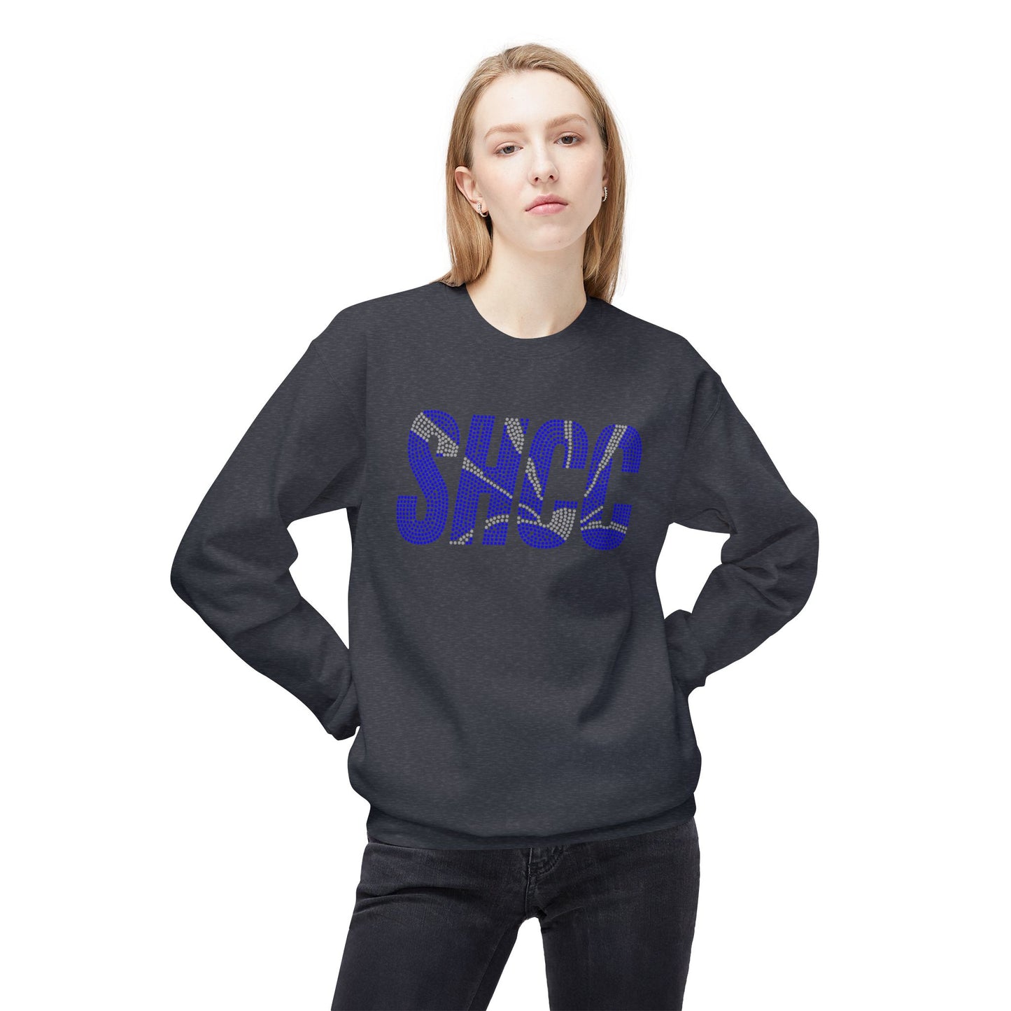 SHCC Logo - RHINESTONE - Crewneck Sweatshirt