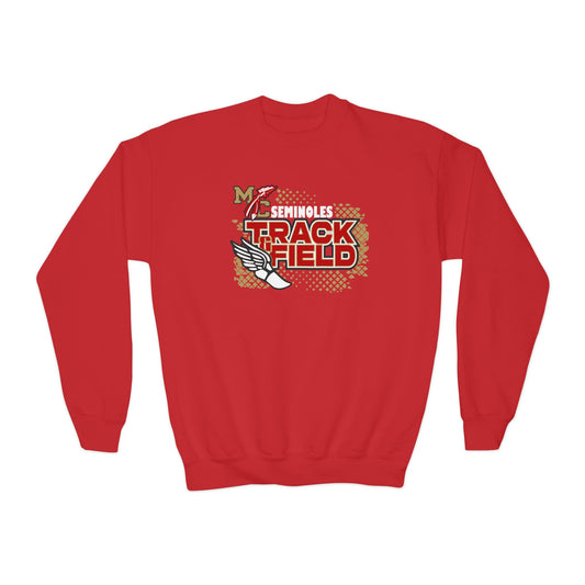 Seminoles Track & Field Youth Sweatshirt — Red