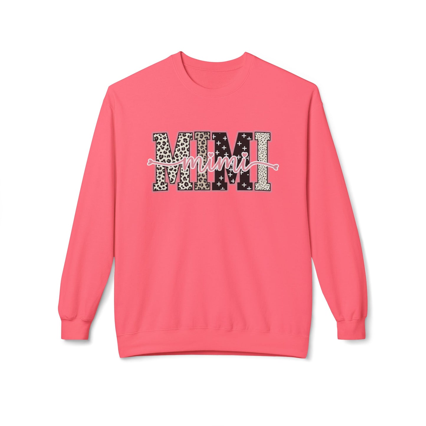 MIMI Leopard Floral Crewneck Sweatshirt