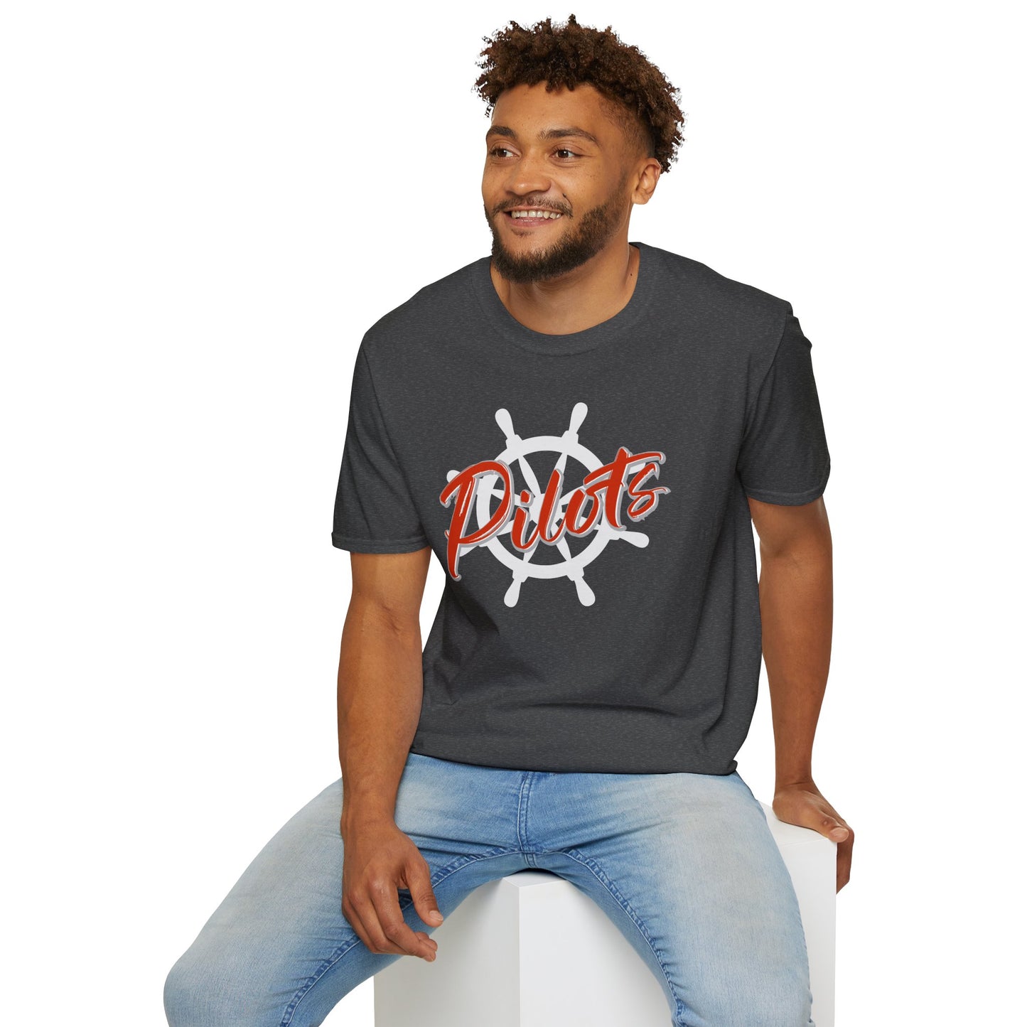 Pilots Nautical Wheel Unisex T-Shirt